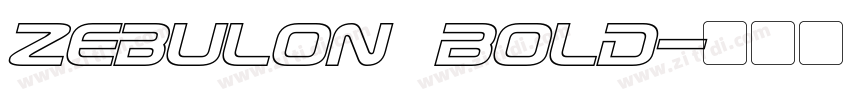 Zebulon Bold字体转换